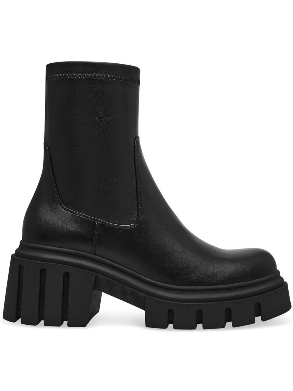 Steve Martin chunky black ankle boots